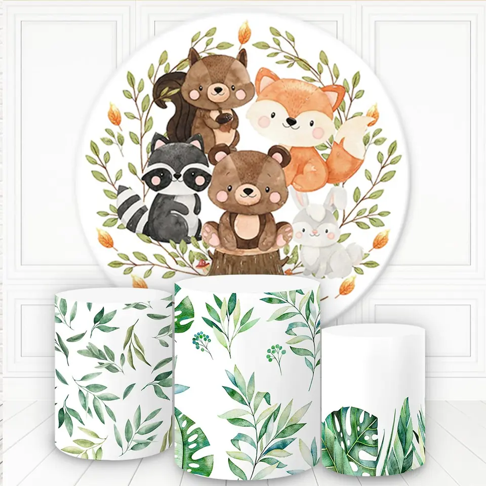 Kit panel circular trio de fundas - Bosque