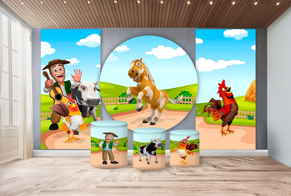 Kit panel circular,paneles laterales, trio de fundas – Granja Zenon