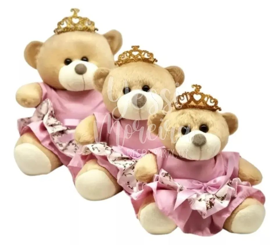 Peluches - Trio de Ositas Realeza