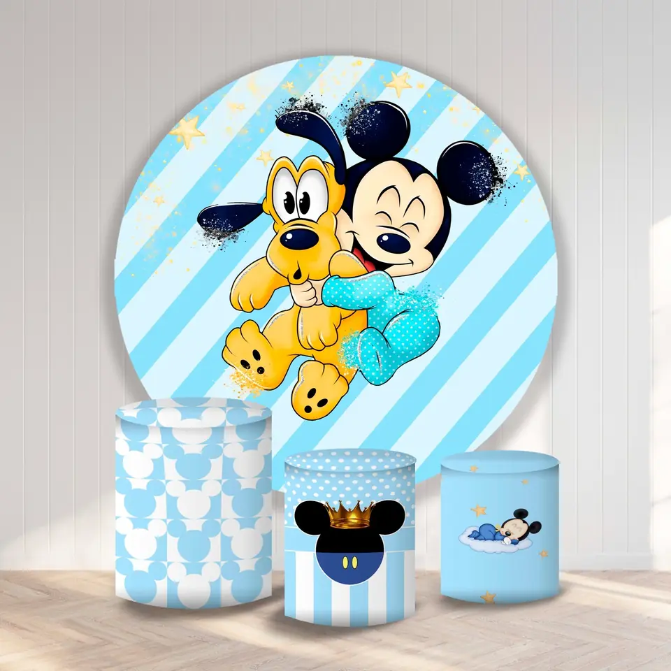 Kit panel circular trio de fundas - Mickey bebe