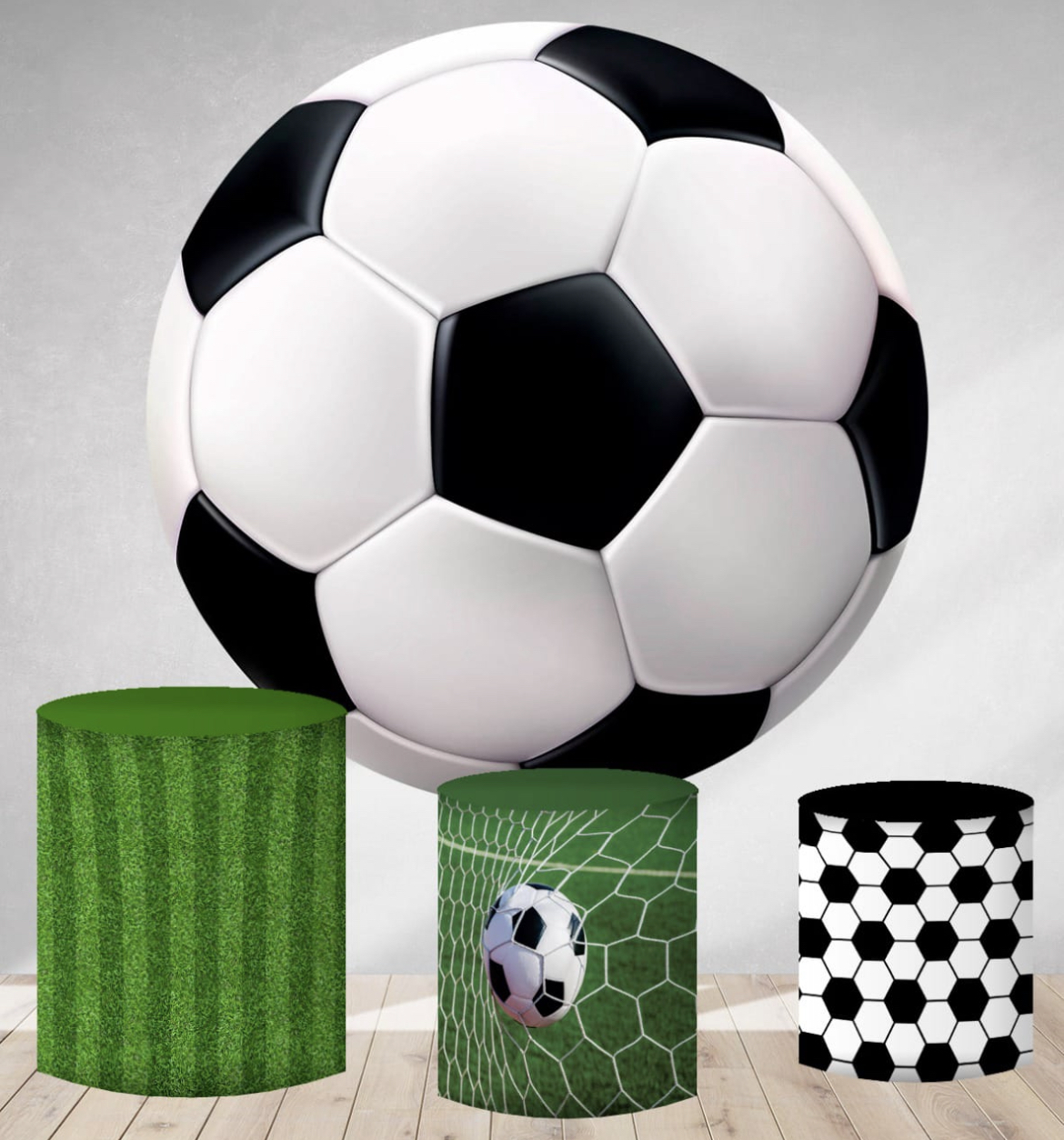 Kit panel circular trio de fundas - Futbol