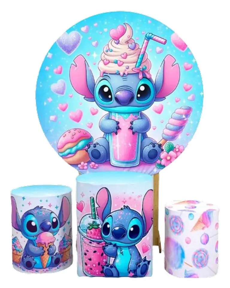 Kit panel circular trio de fundas – Stitch Ice Cream