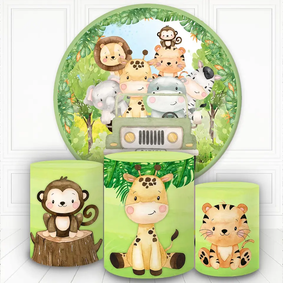 Kit panel circular trio de fundas - Safari