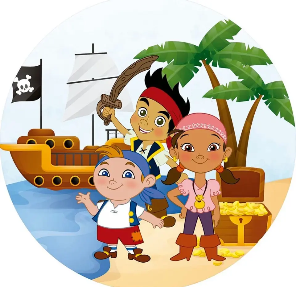 Panel Circular - Jake y los Piratas