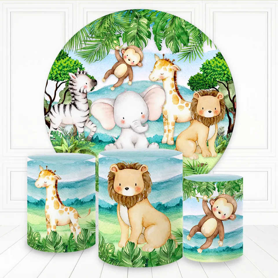 Kit panel circular trio de fundas - Safari