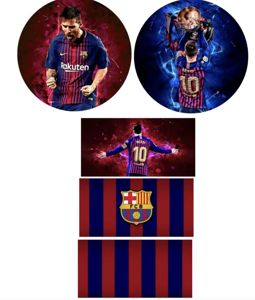 Kit panel circular trio de fundas - Messi