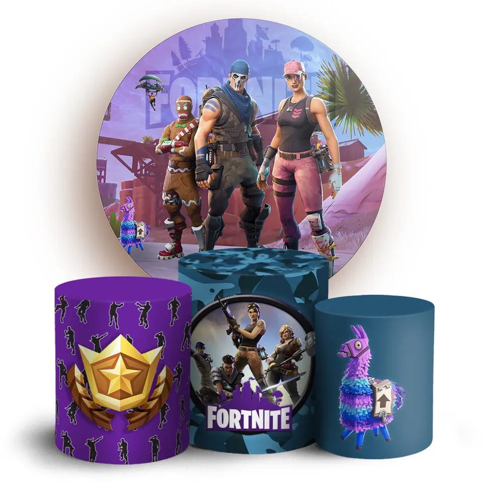 Kit panel circular trio de fundas - Fortnite
