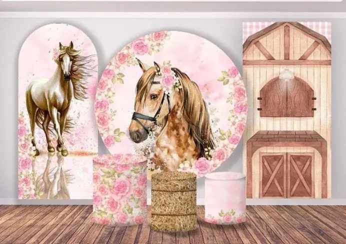 Kit panel circular trio de fundas - Caballo