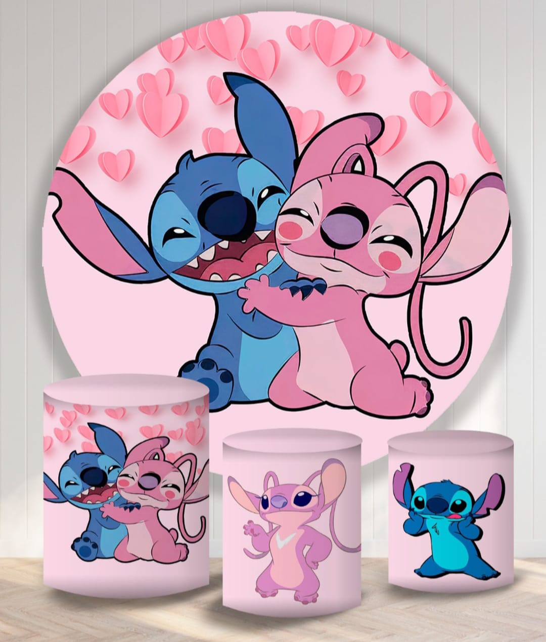 Kit panel circular trio de fundas – Stitch & Angel