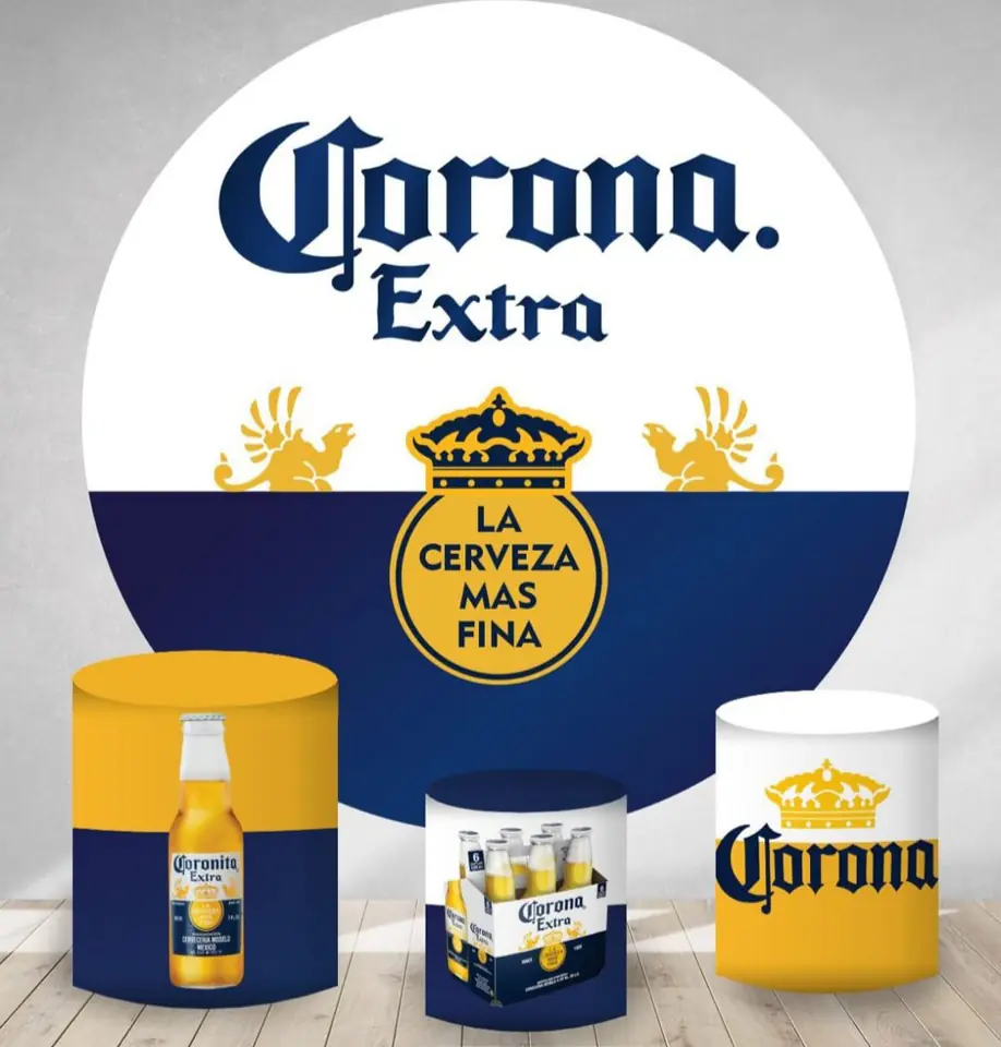 Kit panel circular trio de fundas - Cerveza Corona