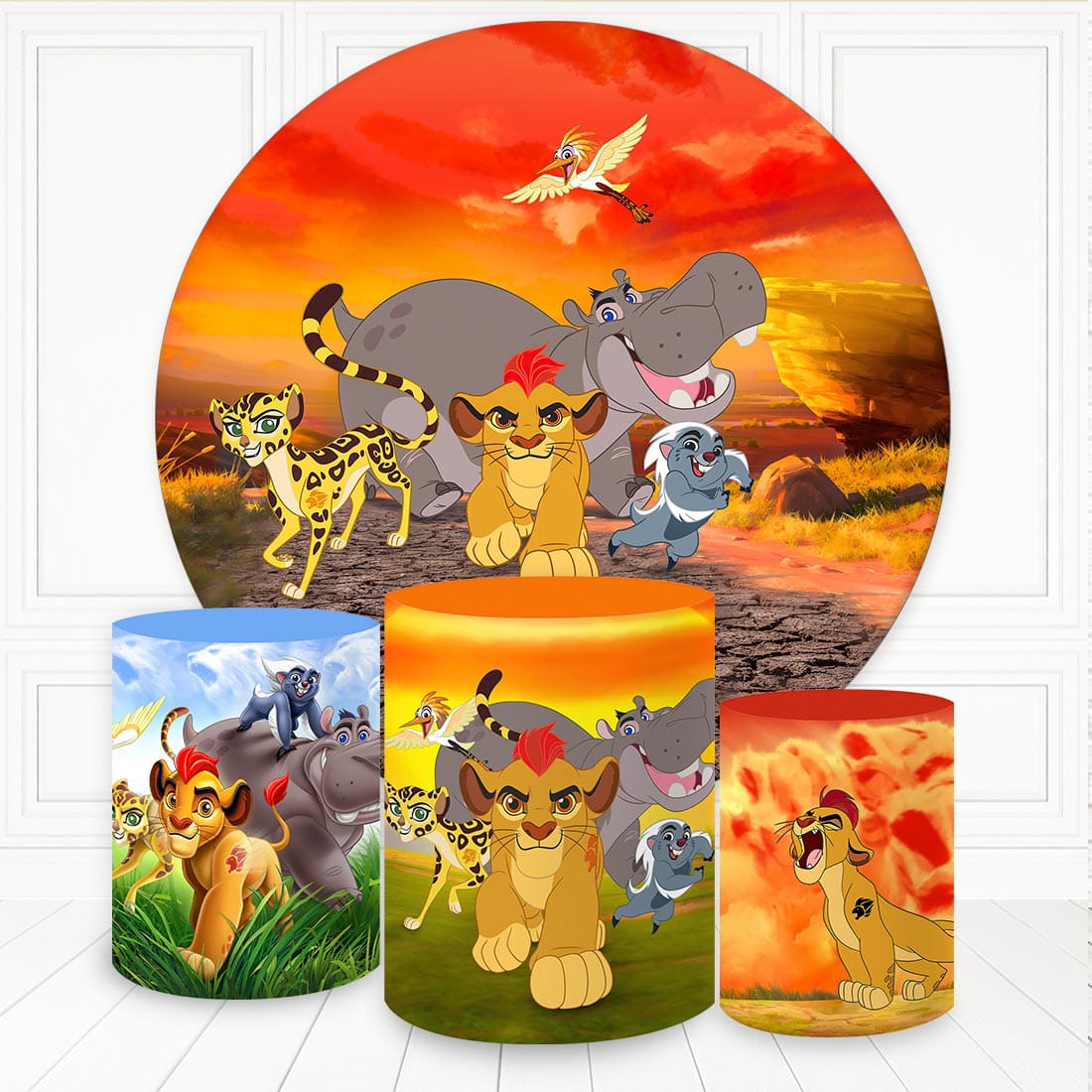 Kit panel circular trio de fundas - La guardia del Leon