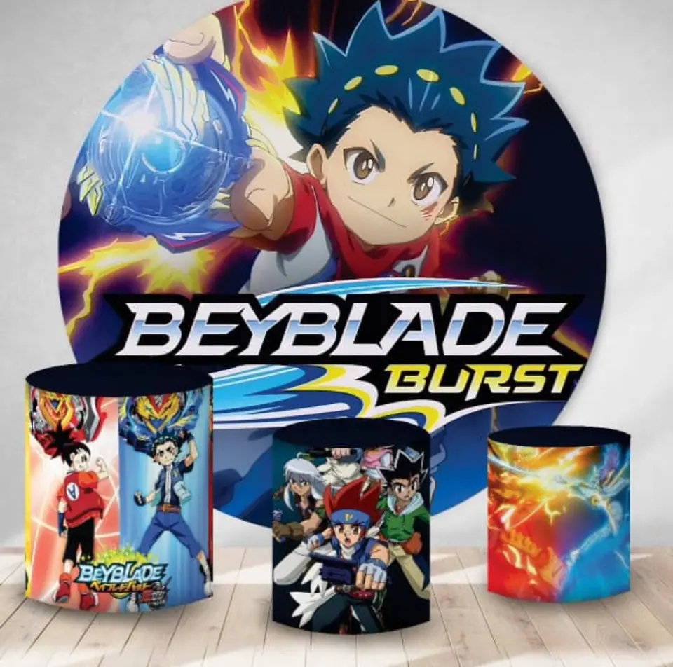 Kit panel circular trio de fundas - Beyblade
