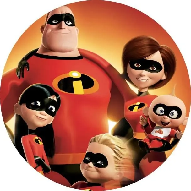 Panel Circular - Los Increibles