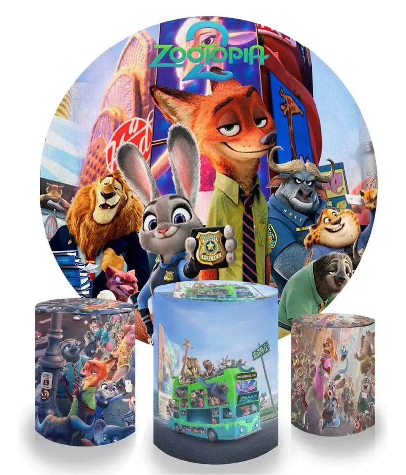 Kit panel circular trio de fundas – Zootopia 2