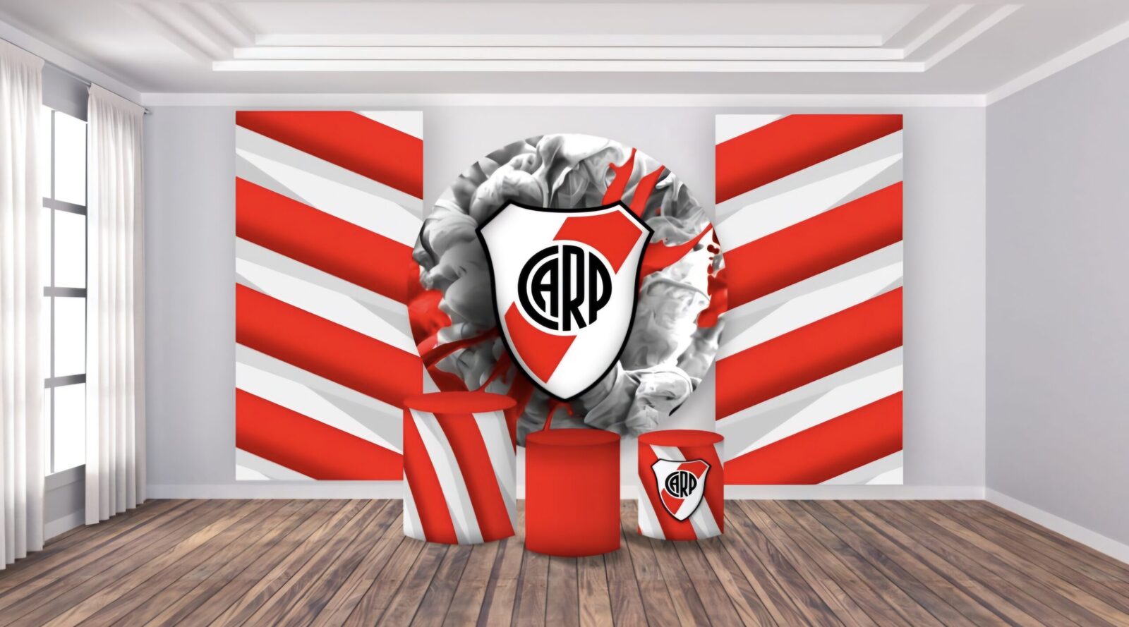 Kit panel circular trio de fundas - River