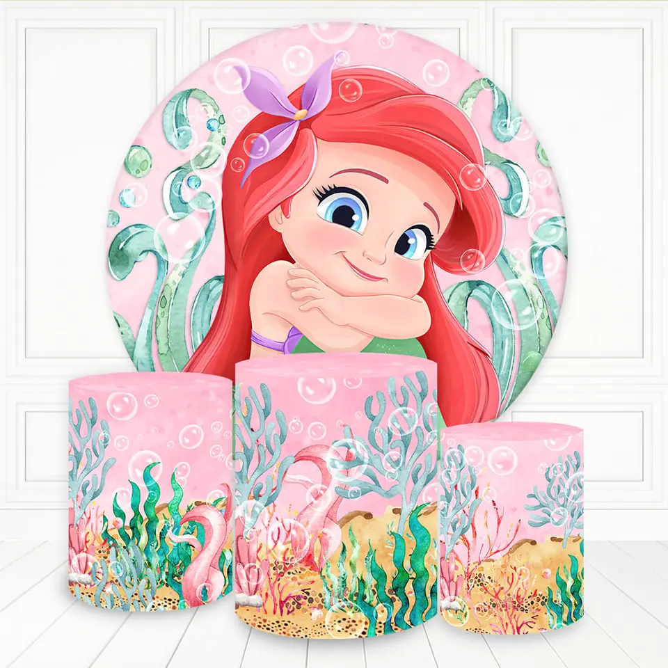 Kit panel circular trio de fundas - Sirena Ariel