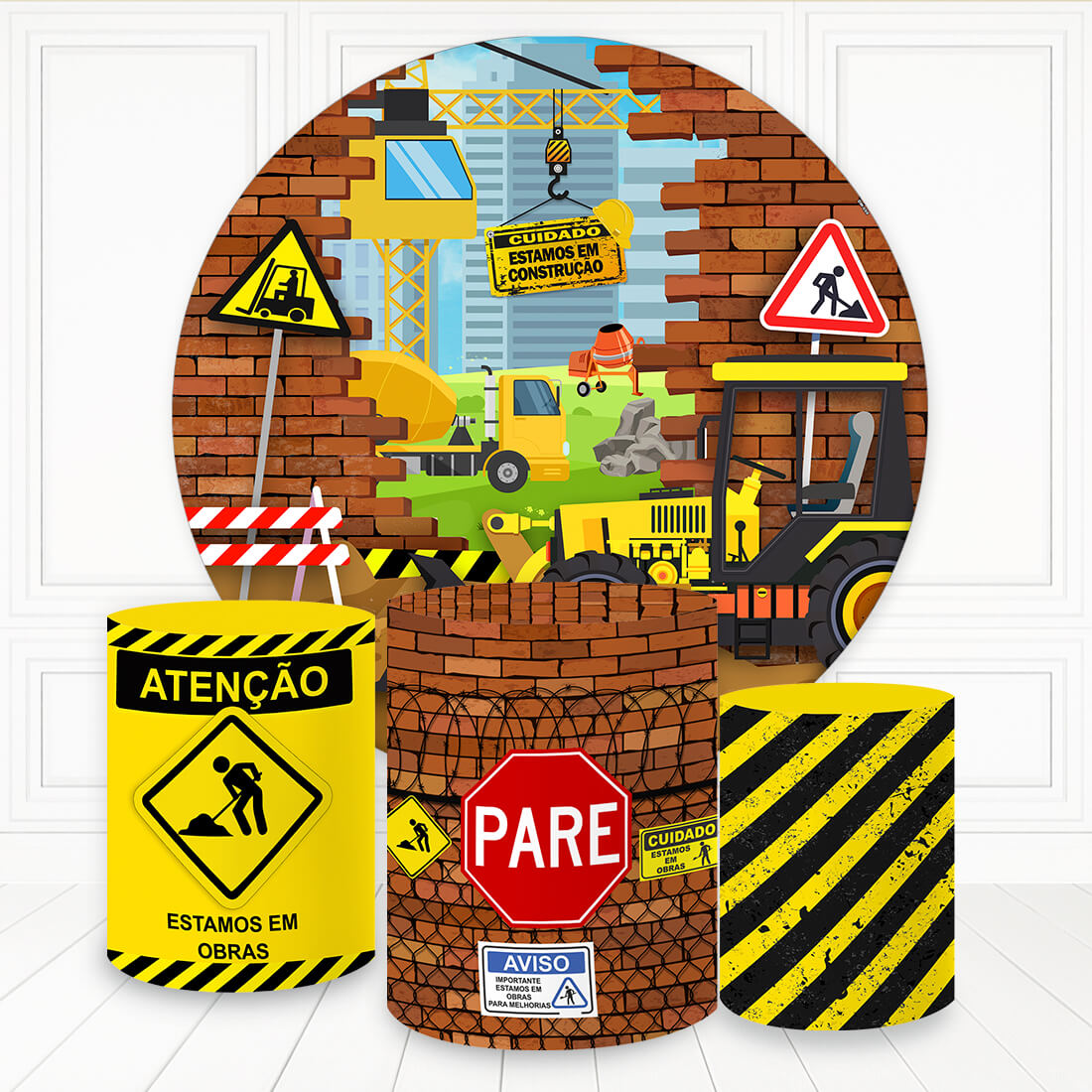 Kit panel circular trio de fundas - Construcción