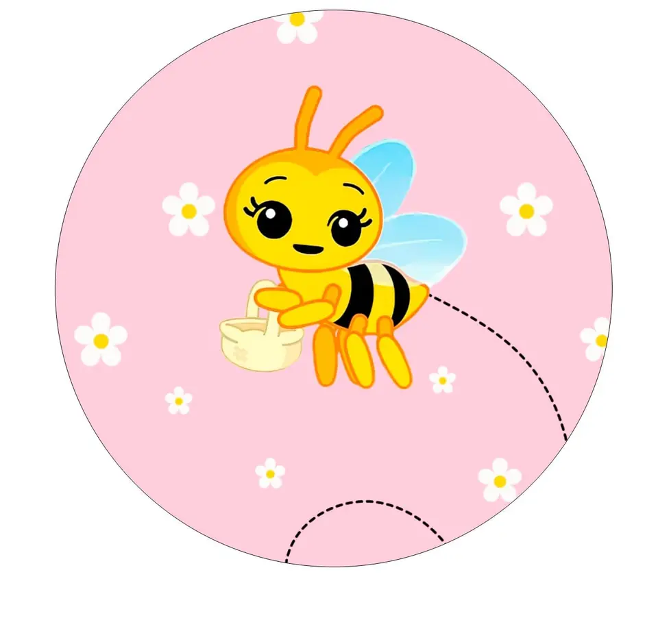 Panel Circular - Abejita Chiquitita Plim Plim