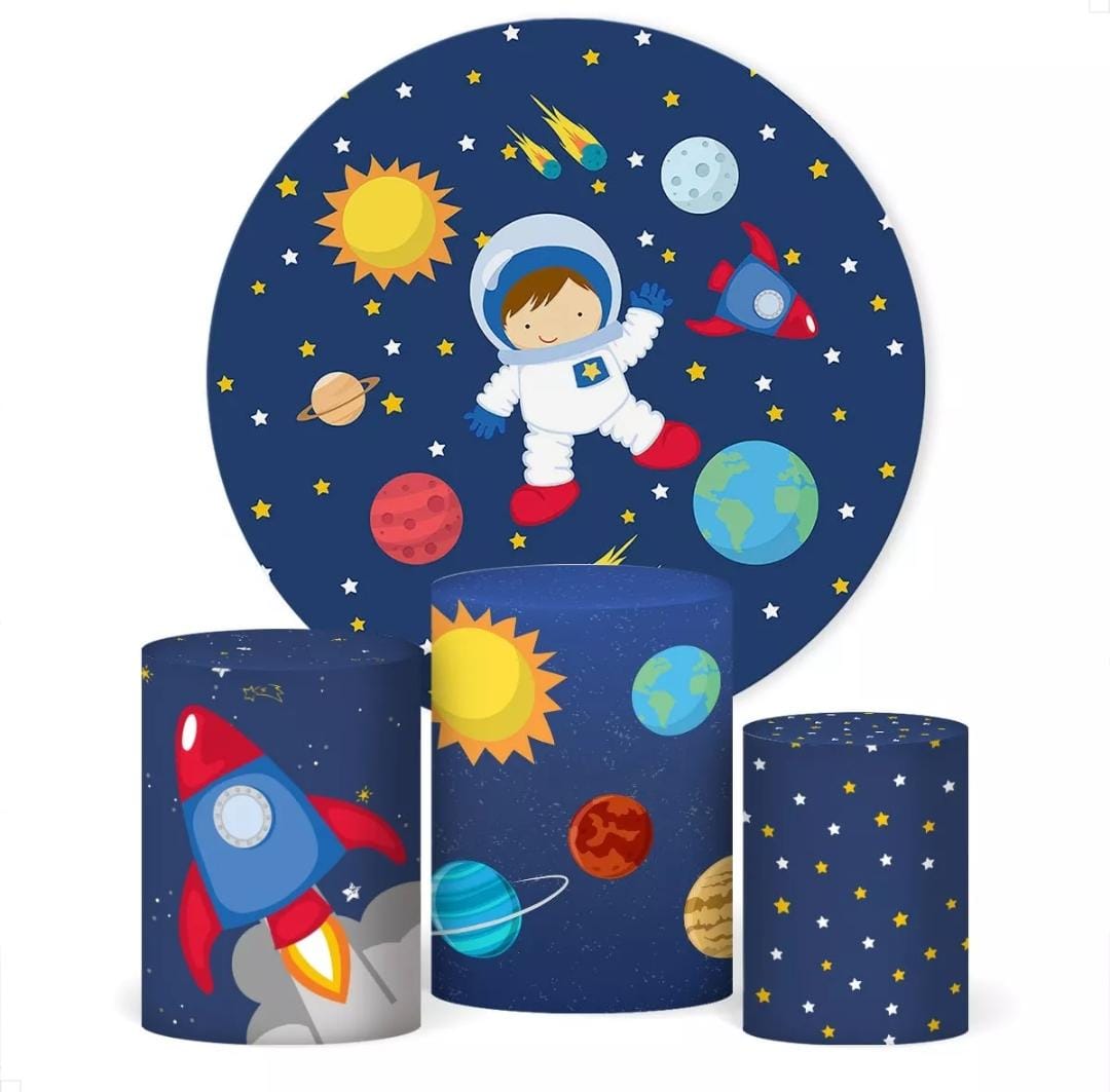 Kit panel circular trio de fundas - Astronauta