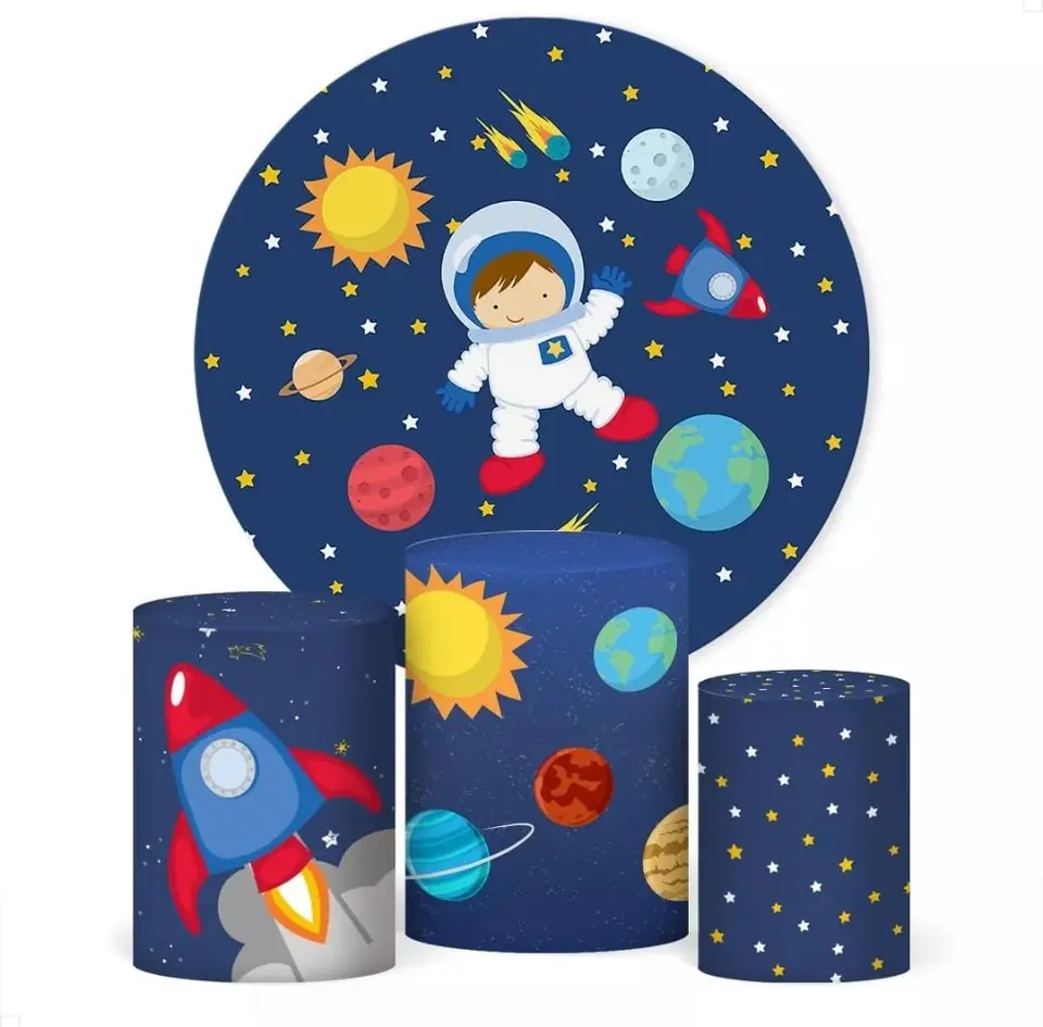 Kit panel circular trio de fundas - Astronauta
