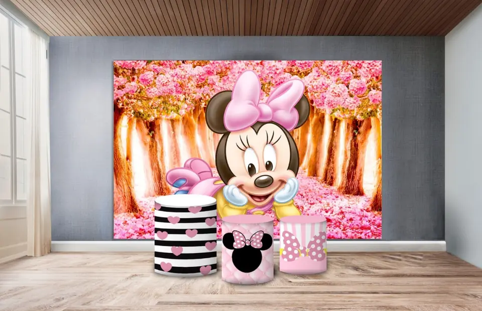 Panel rectangular 3x2,Trio de fundas - Minnie Baby