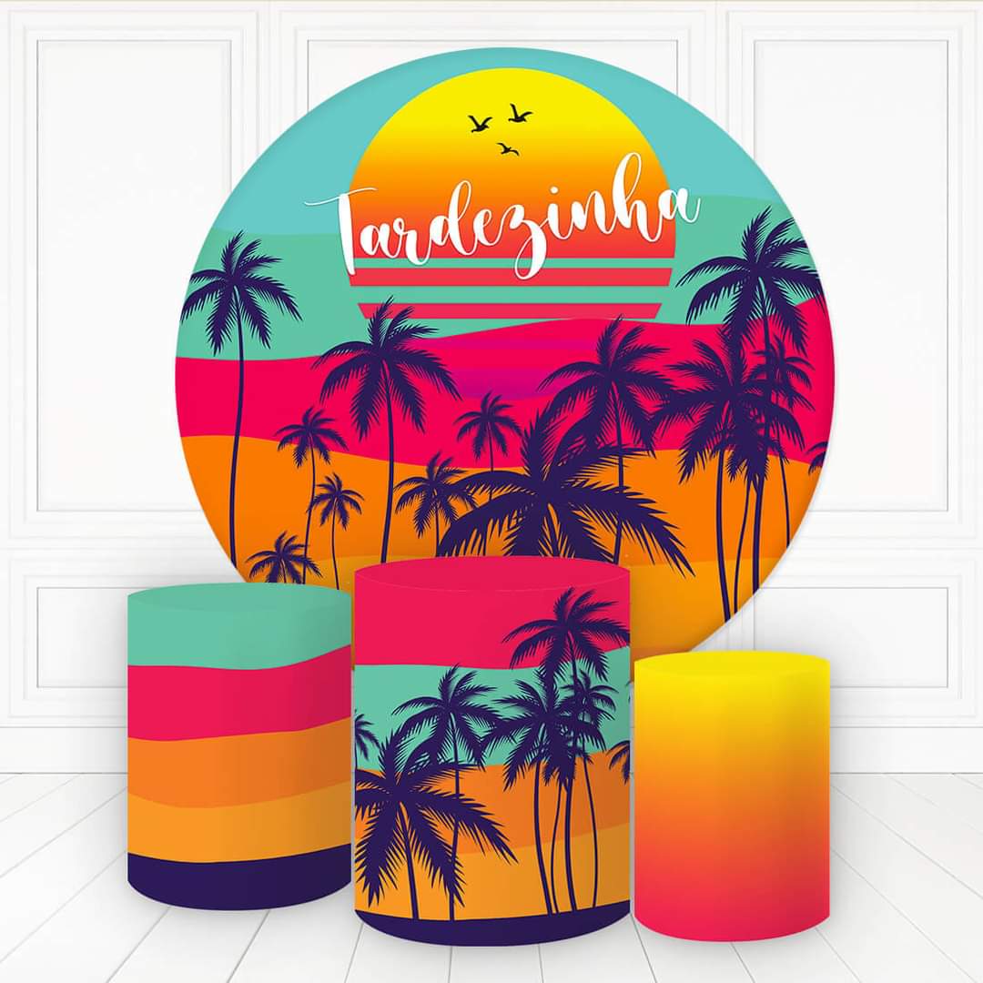 Kit panel circular trio de fundas - Atardecer