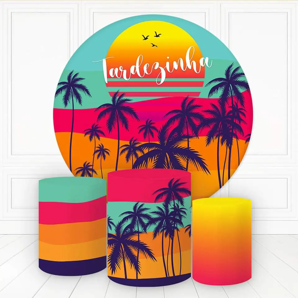 Kit panel circular trio de fundas - Atardecer