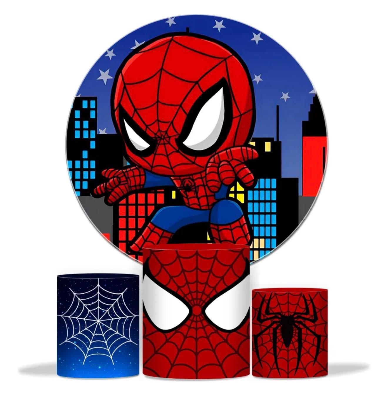 Kit panel circular trio de fundas – Hombre Araña Cute
