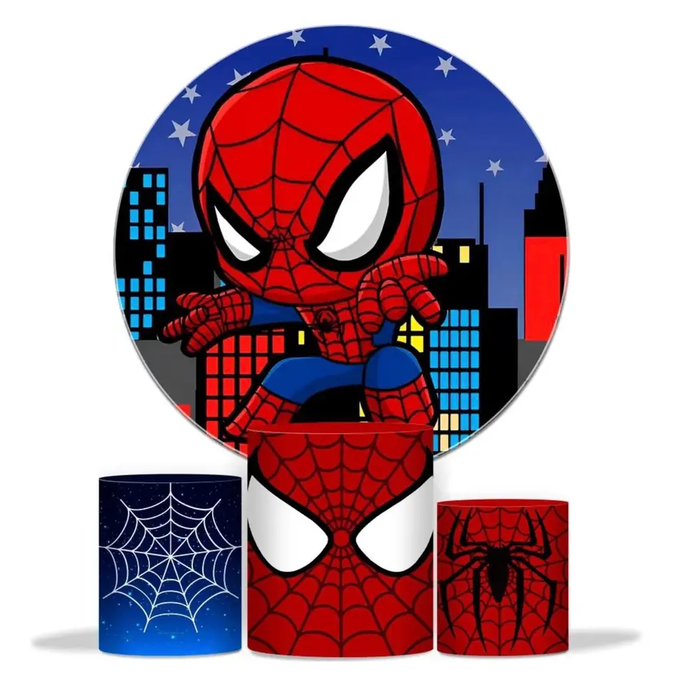 Kit panel circular trio de fundas – Hombre Araña Cute