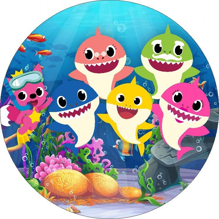 Panel Circular - Baby Shark
