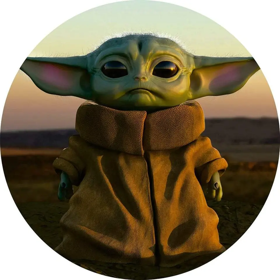 Panel Circular - Baby Yoda