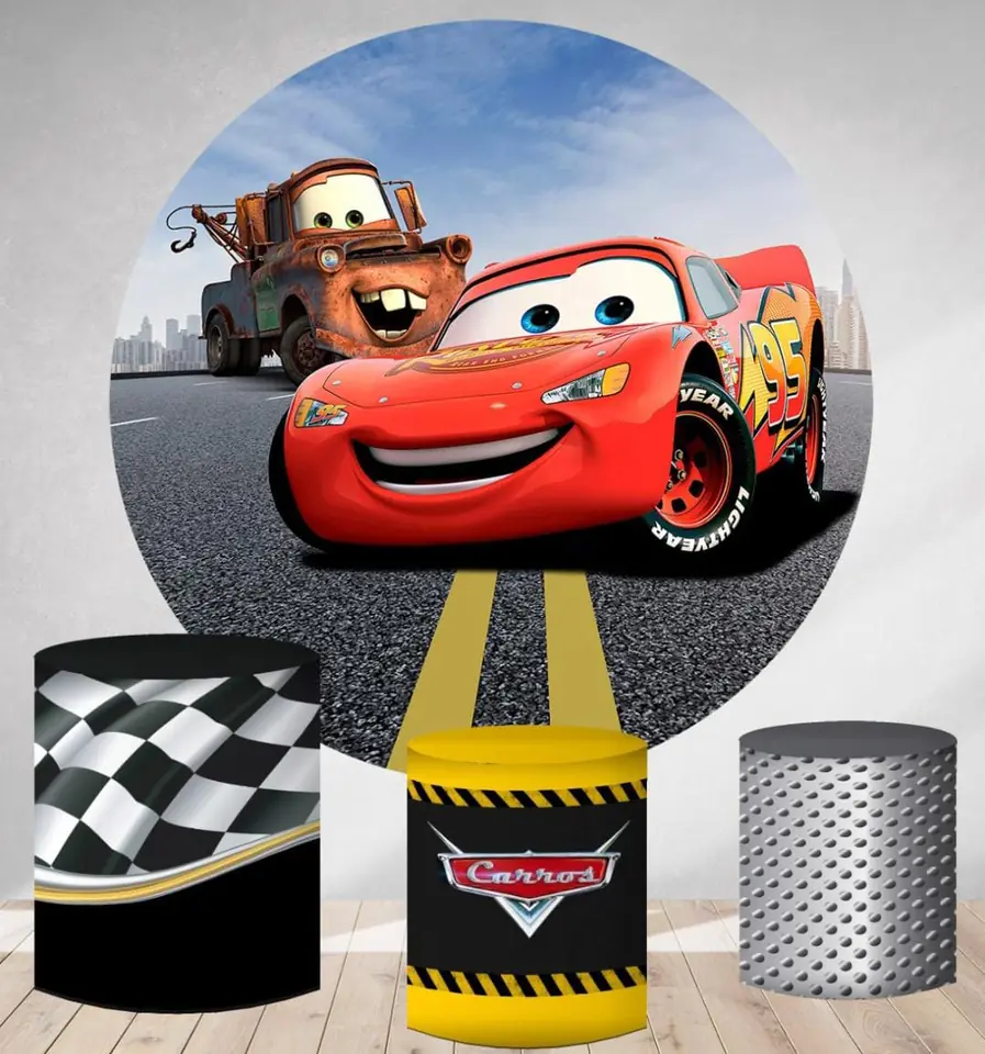Kit panel circular trio de fundas - Cars