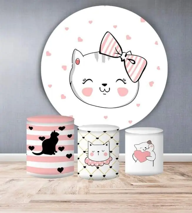 Kit panel circular trio de fundas - Gatito