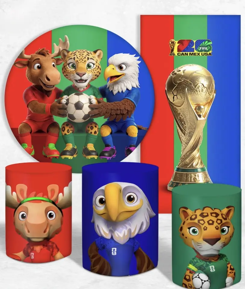 Kit panel circular,panel lateral trio de fundas – Mundial FIFA 2026
