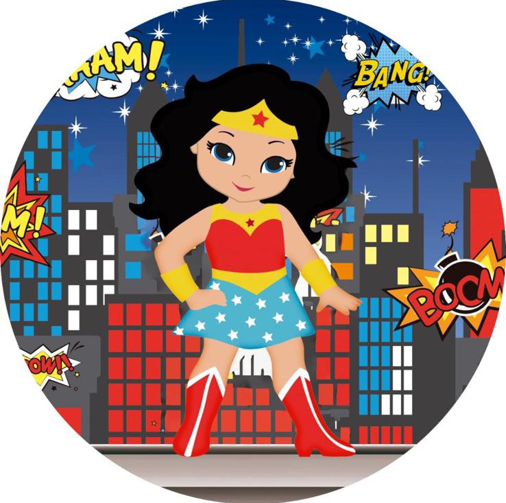 Panel Circular - Mujer Maravilla
