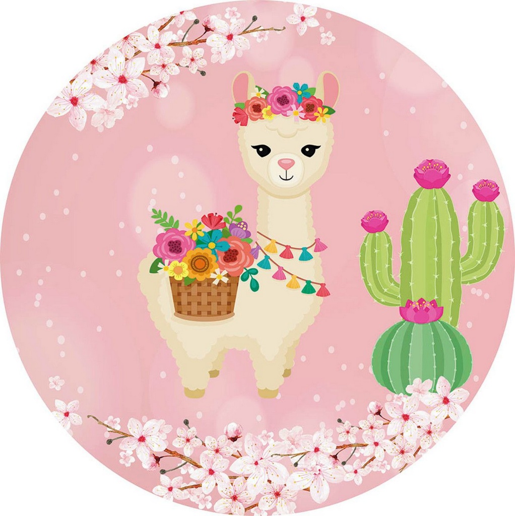 Panel Circular - Llama