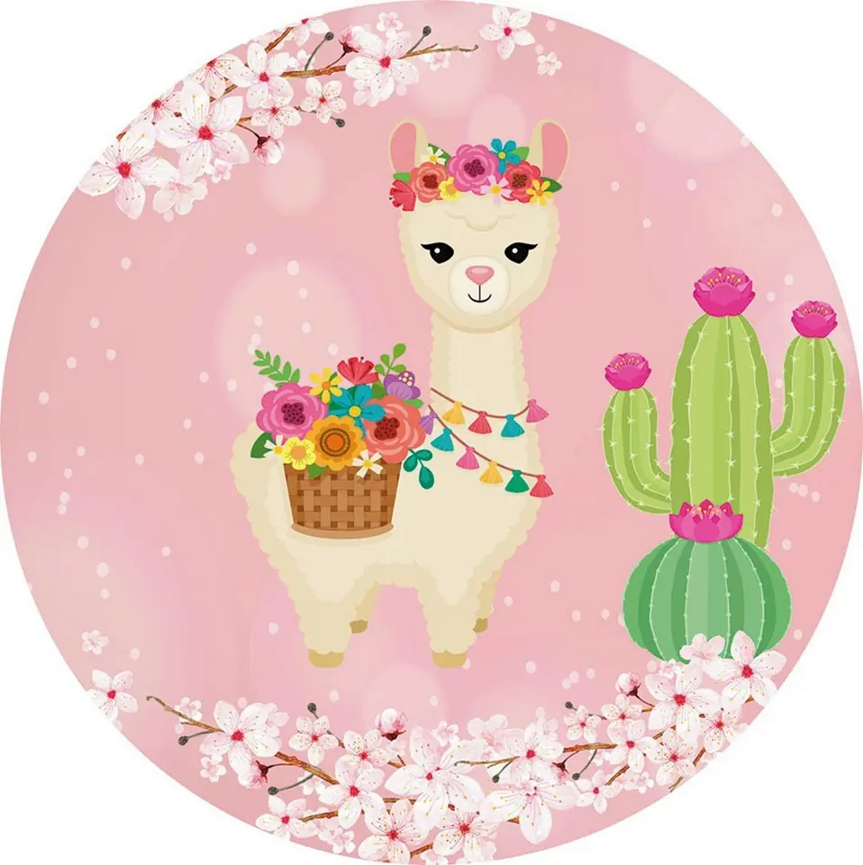 Panel Circular - Llama