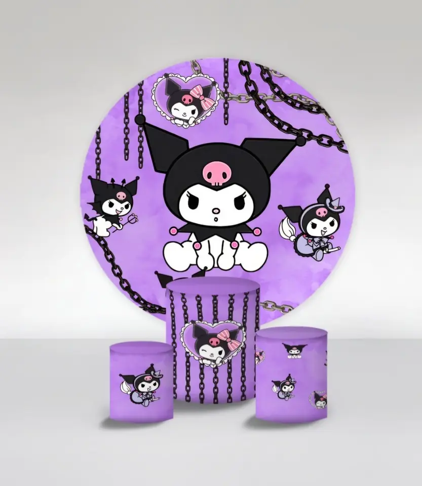 Kit panel circular trio de fundas – Kuromi