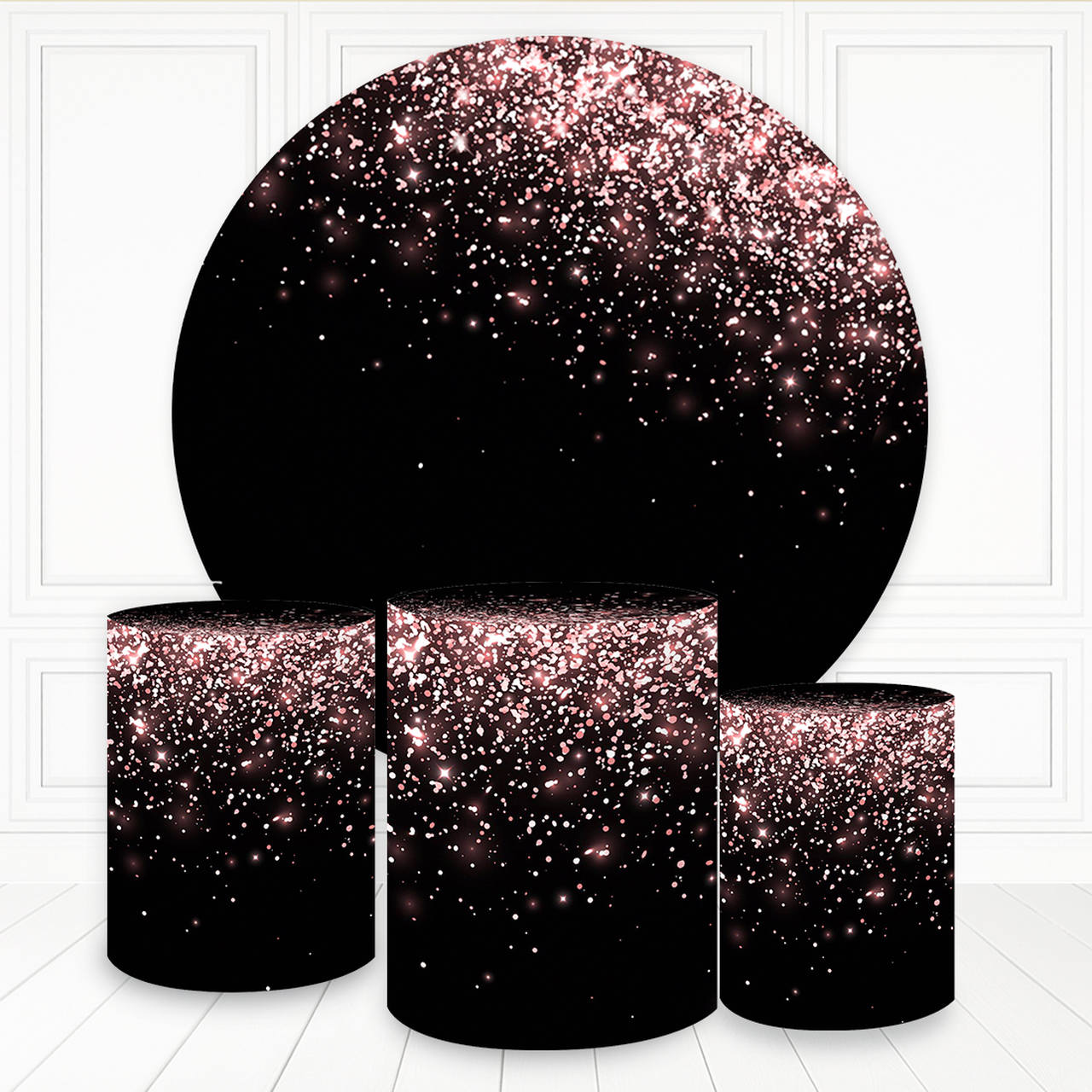 Panel Circular - Glitter Rose