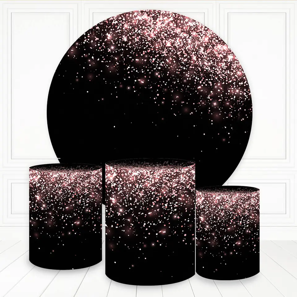 Panel Circular - Glitter Rose