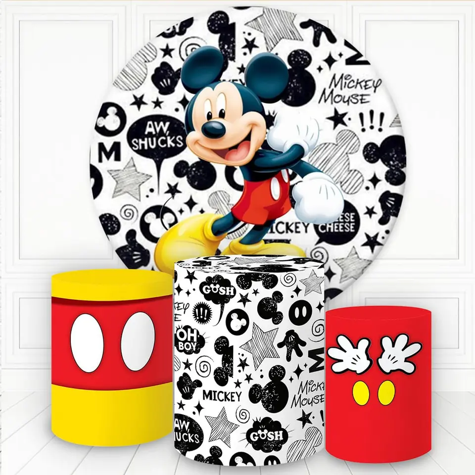 Kit panel circular trio de fundas - Mickey