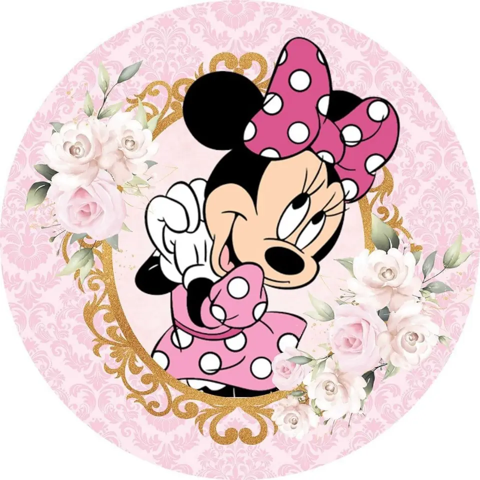 Panel Circular - Minnie Rosa