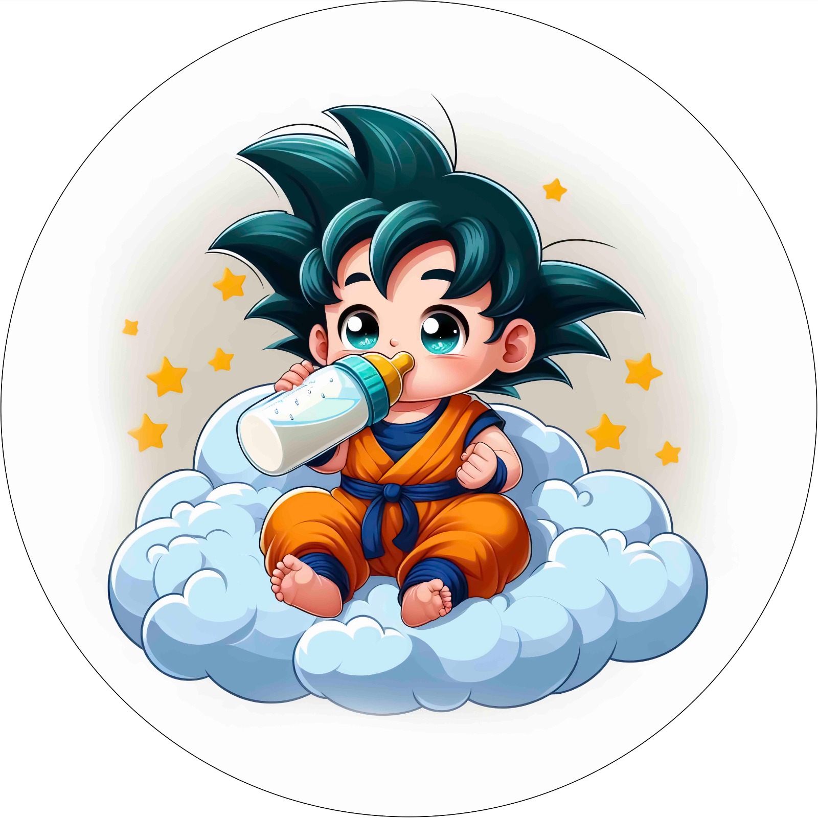 Panel Circular - Goku Baby