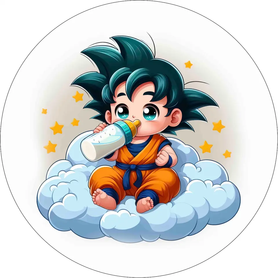 Panel Circular - Goku Baby