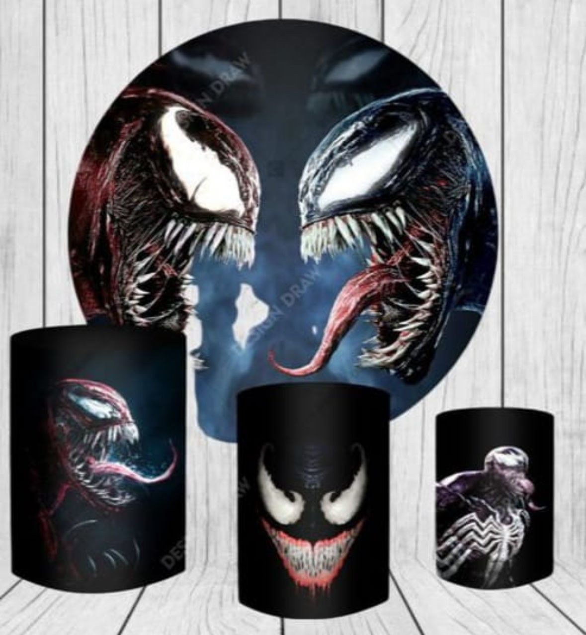 Kit panel circular trio de fundas - Venom