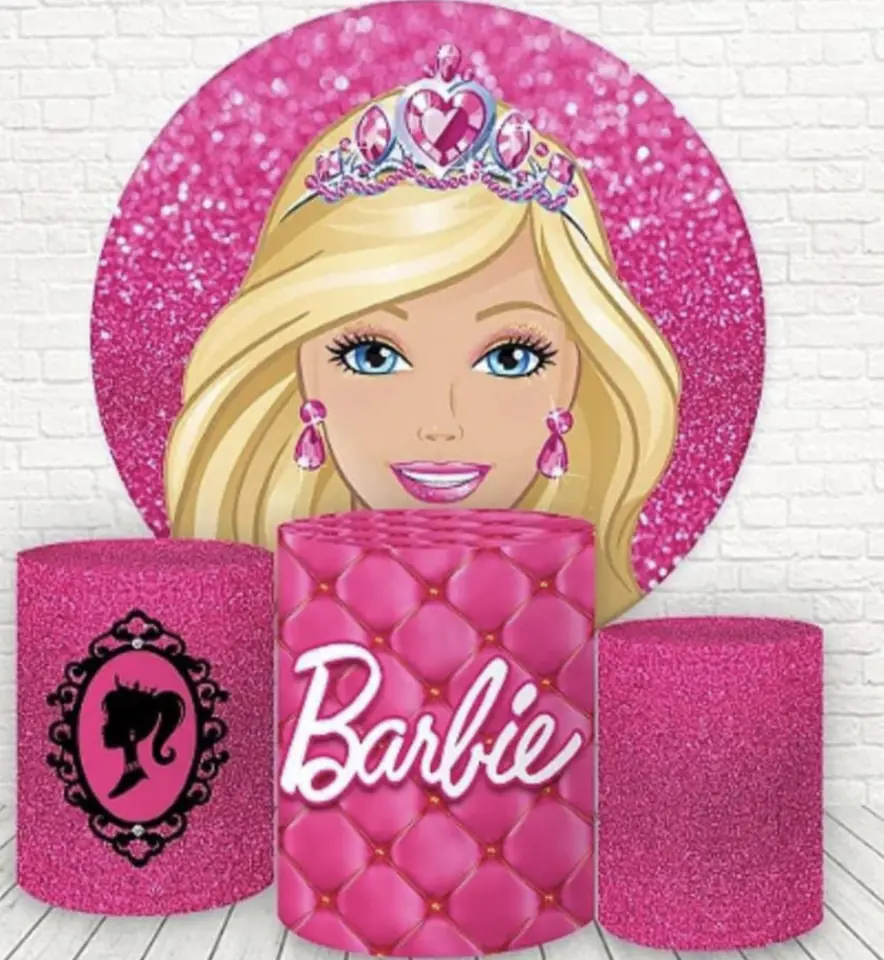 Kit panel circular trio de fundas - Barbie