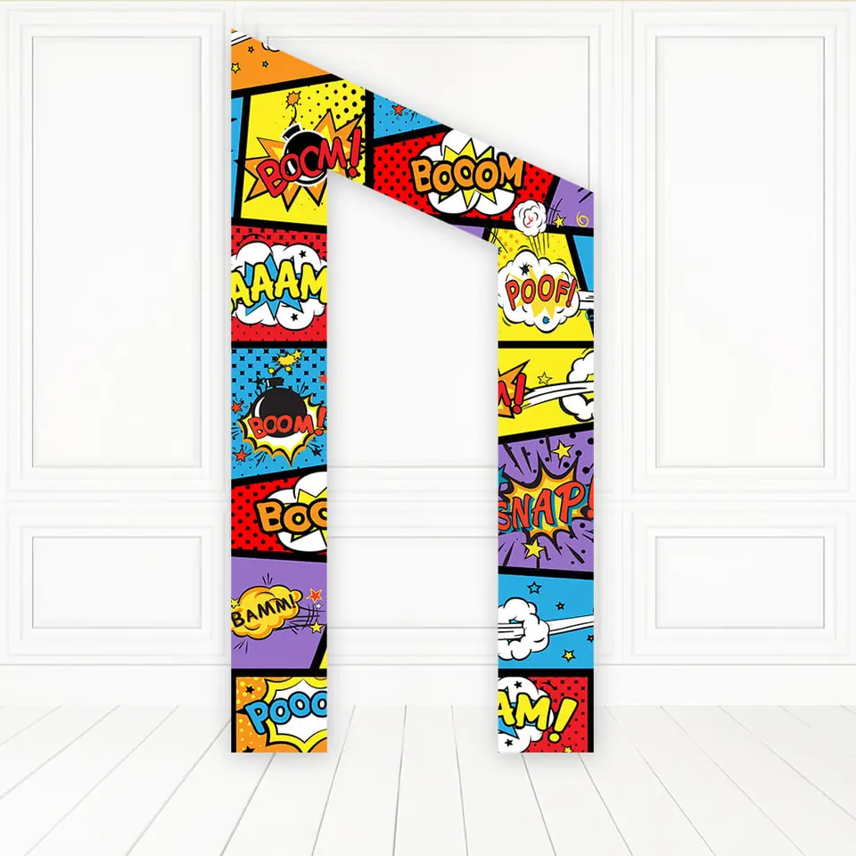Panel Portal Diagonal - Super Heroes Cute