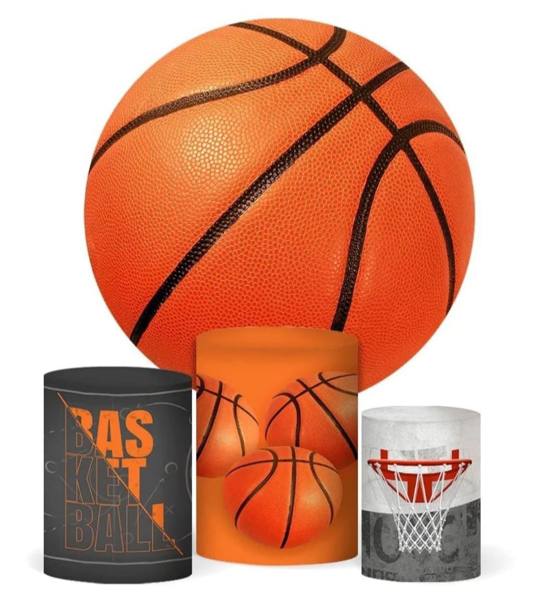 Kit panel circular trio de fundas - Basquetbol