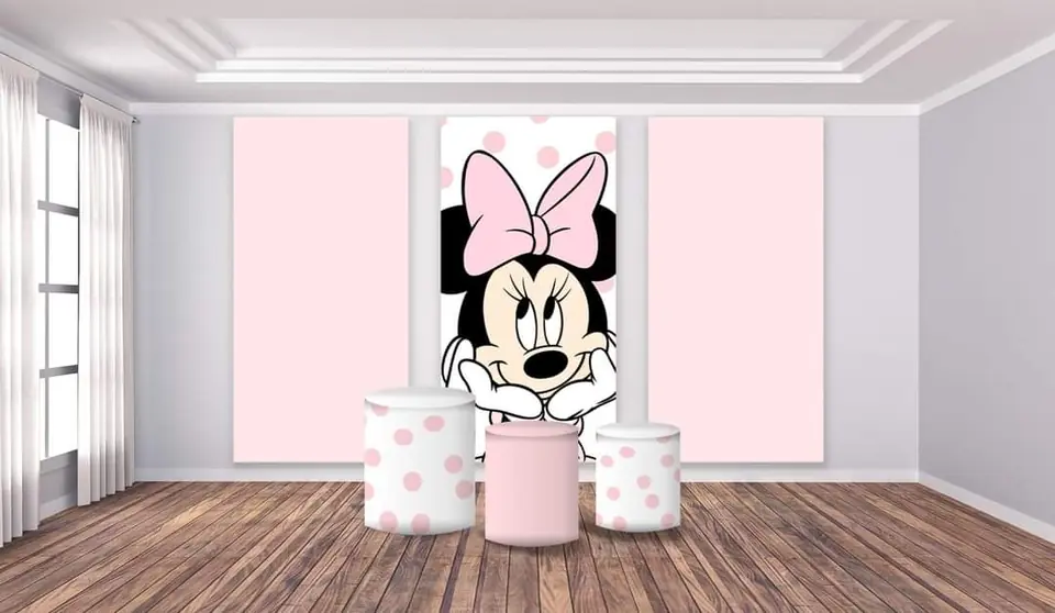 Tres paneles laterales,trio de fundas - Minnie