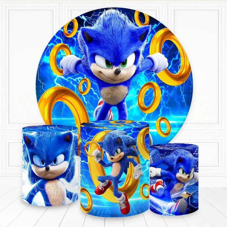 Kit panel circular trio de fundas - Sonic